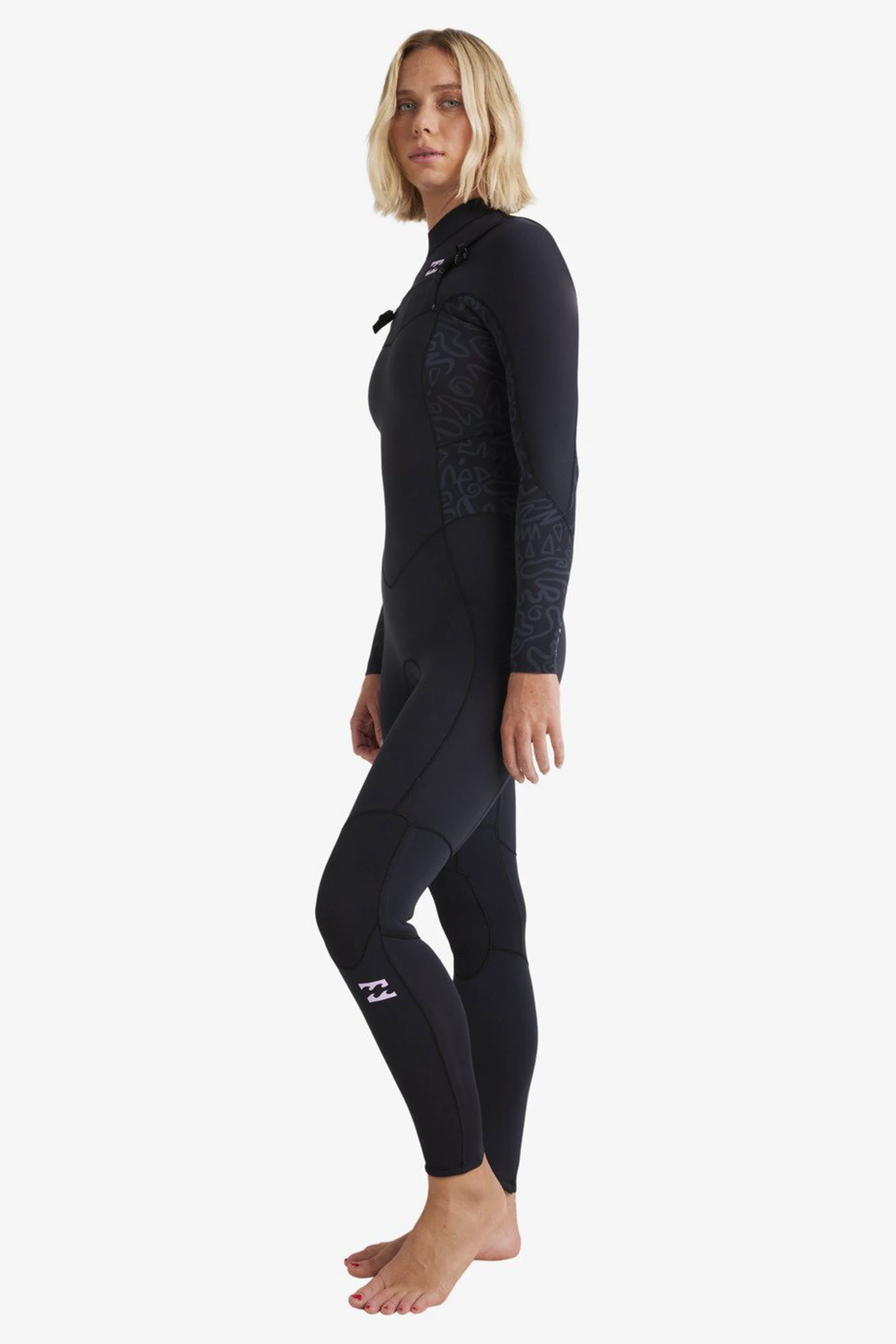 BILLABONG - SYNERGY NATURAL - 4/3MM - Chest zip - BLACK FADE - WOMAN - Image 3