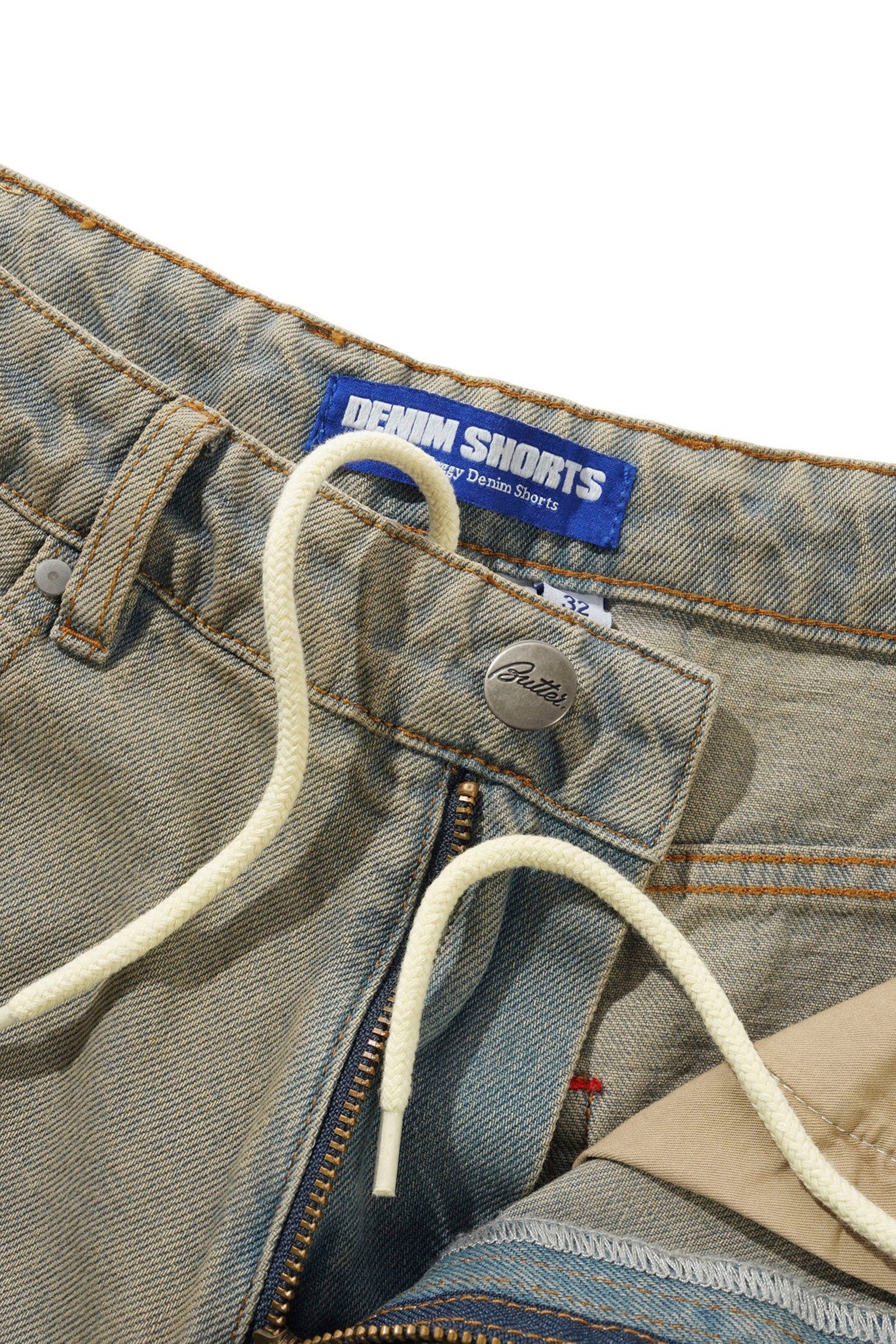 BUTTER - GARAGE DENIM SHORTS - SUNFADE BLUE - Image 3