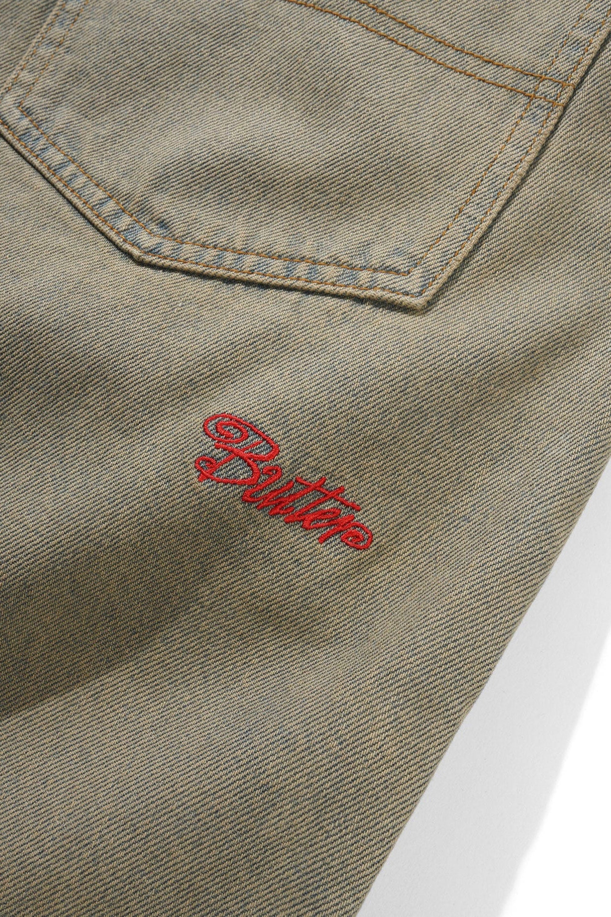 BUTTER - GARAGE DENIM SHORTS - SUNFADE BLUE - Image 4