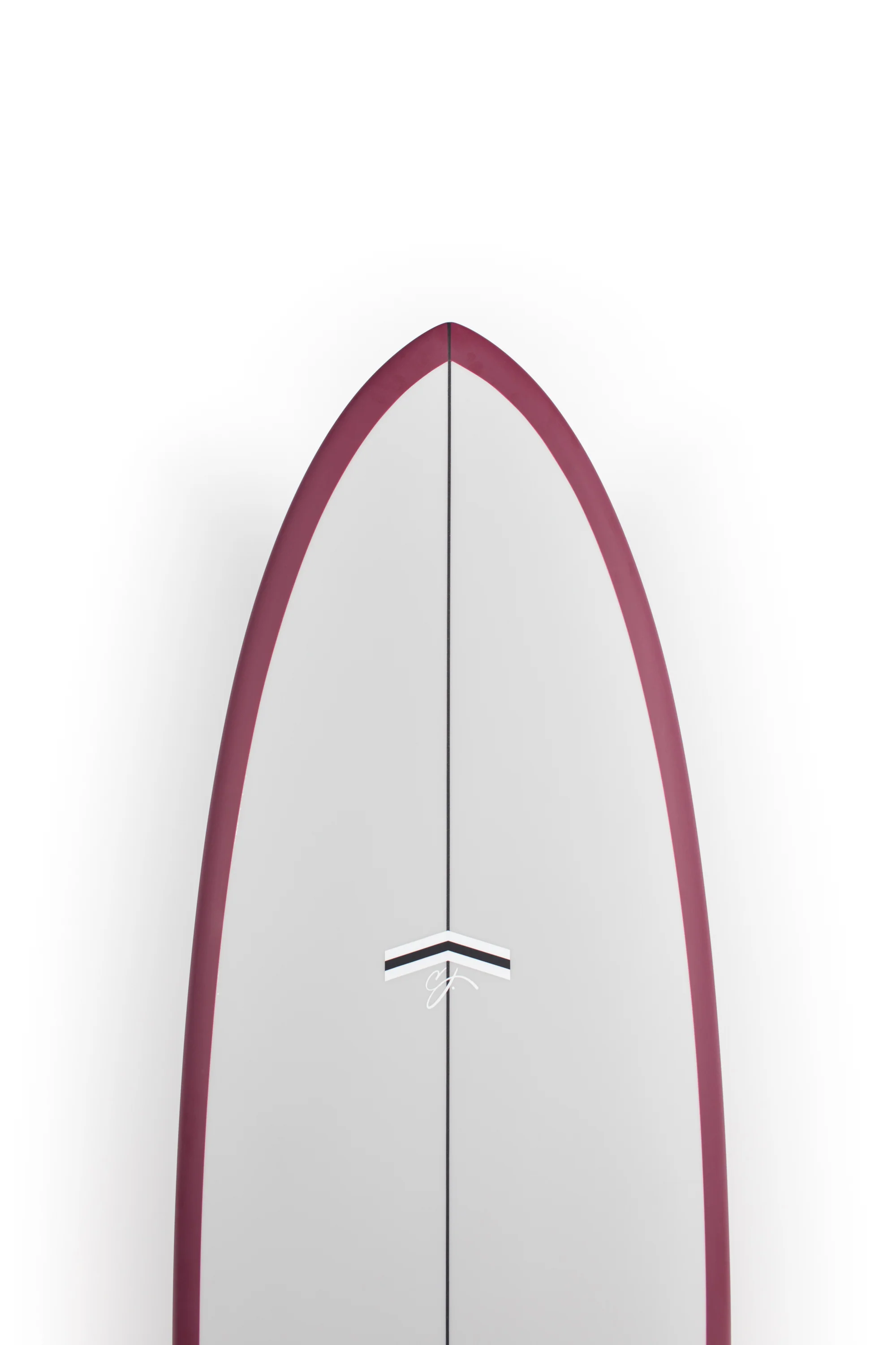 CJ Nelson Surfboards - OUTLIER X - GREY OX BLOOD RAIL - Thunderbolt Red - 6'6" x 21 1/2" x 2 3/4" - 42.82L - Image 3