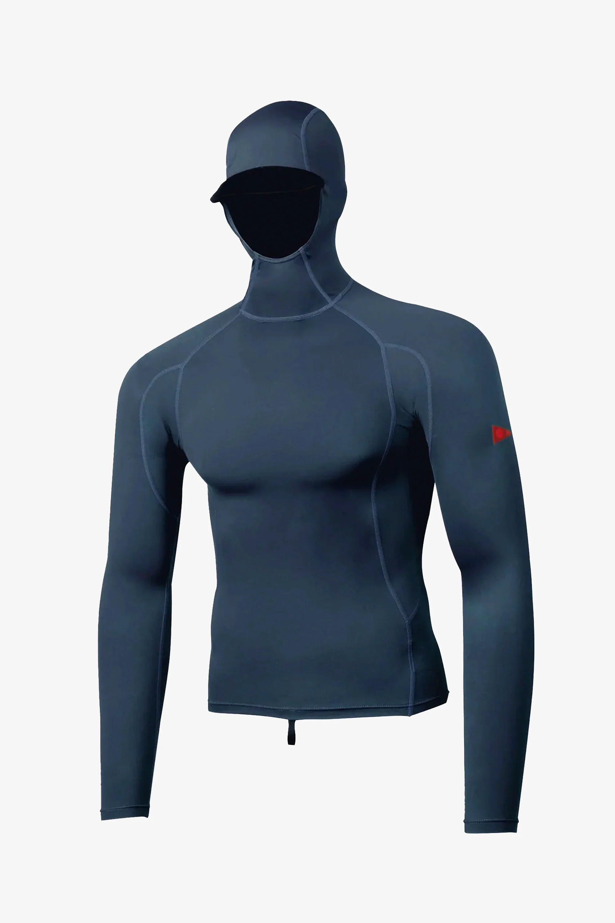 FLORENCE MARINE X - LONG SLEEVE HOODED RASHGUARD - DARK NAVY - MAN