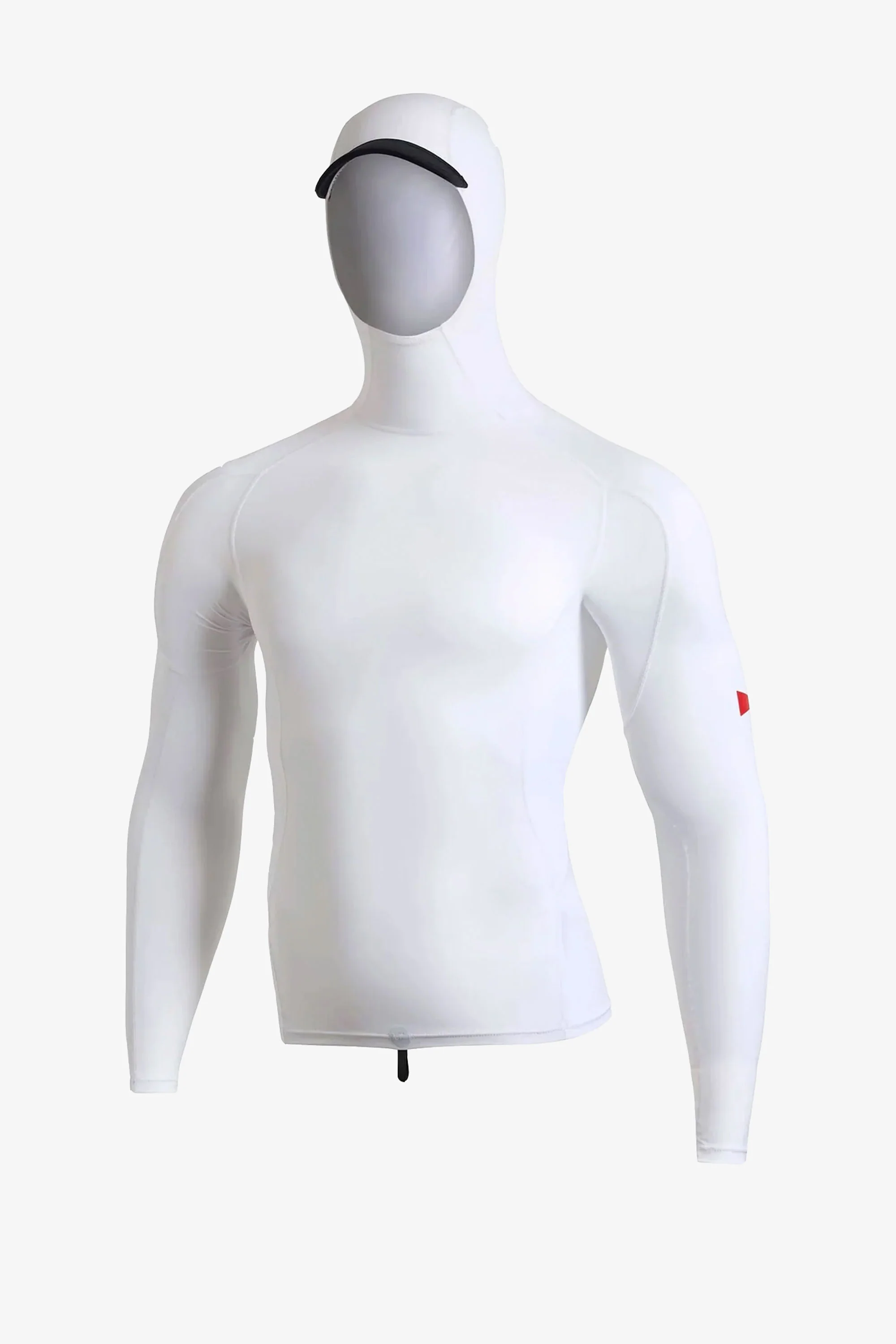 FLORENCE MARINE X - LONG SLEEVE HOODED RASHGUARD - WHITE - MAN