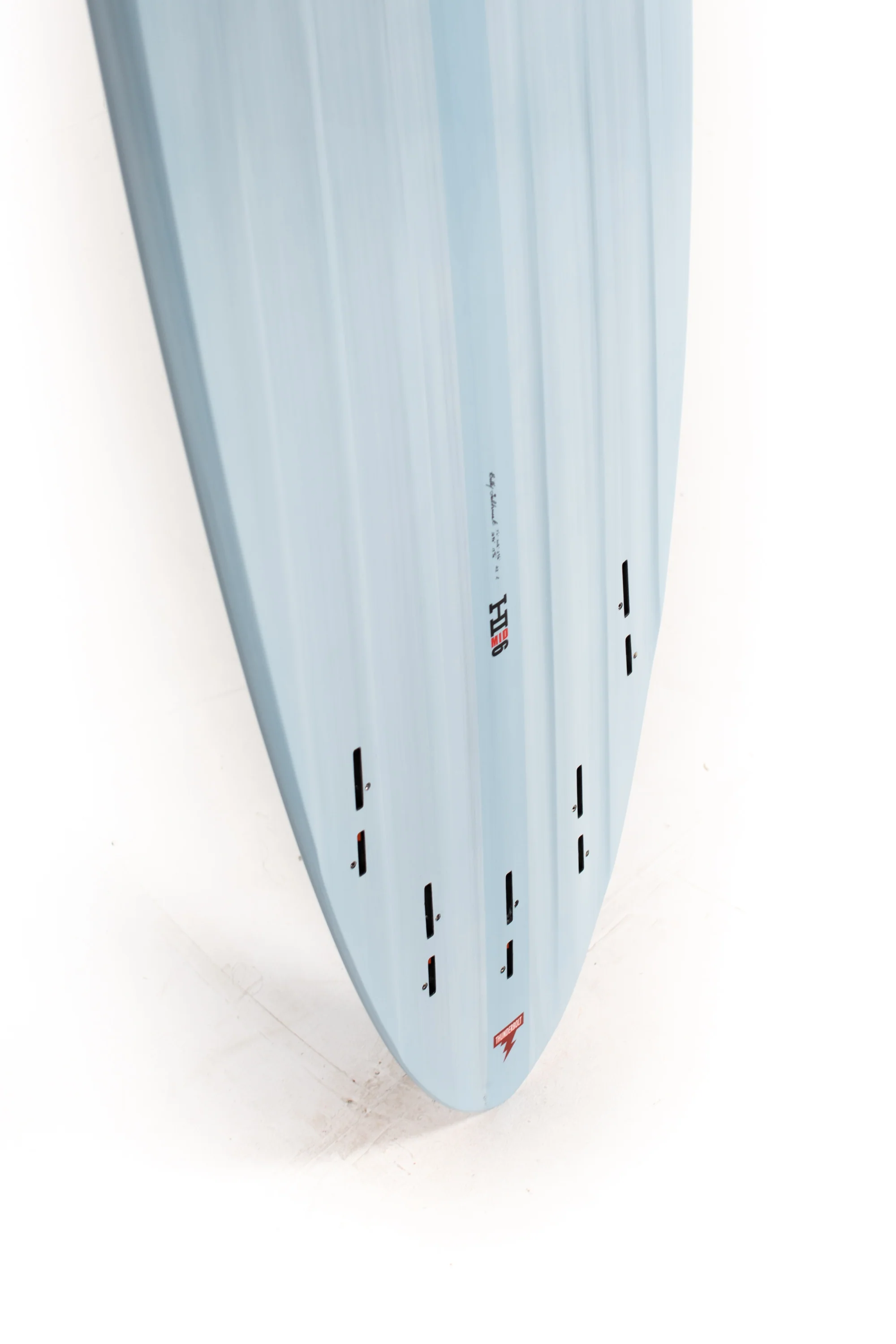 Harley Ingleby Surfboards - Mid 6 - Light Blue - Thunderbolt Red - 7'0" x 20 1/2 x 2 5/8 - 40.3L - Image 9