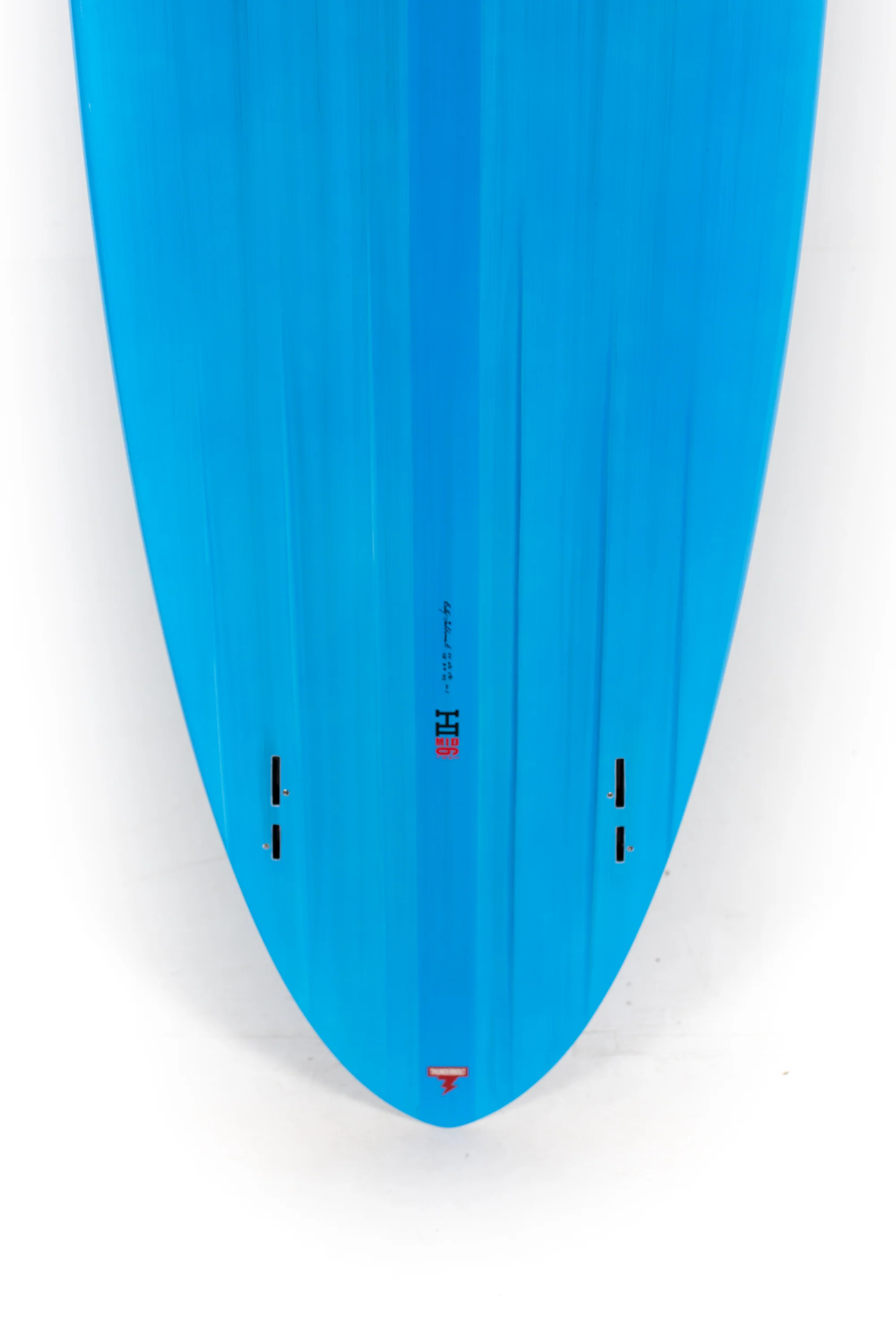Harley Ingleby Surfboards - Mid 6 Mini Twin - Ocean Blue - Thunderbolt Red - 6'10" x 20 3/4 x 2 5/8 - 40L - Image 8