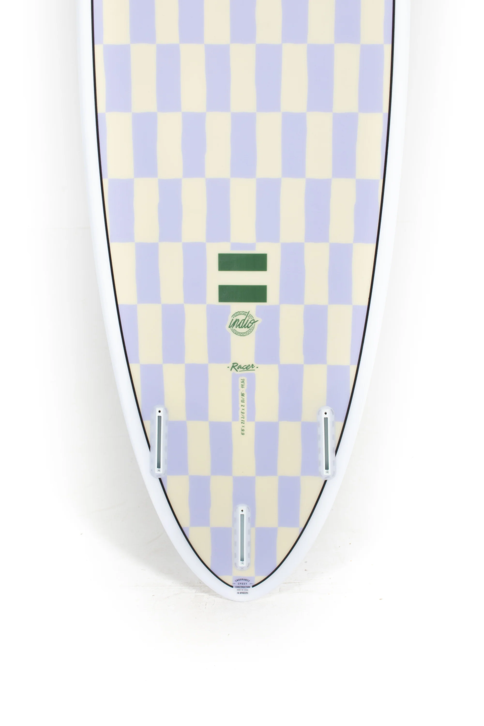 Indio Surfboards - RACER Chess - 6'6" x 21 3/8 x 2 13/16 - 44.5L - Image 8