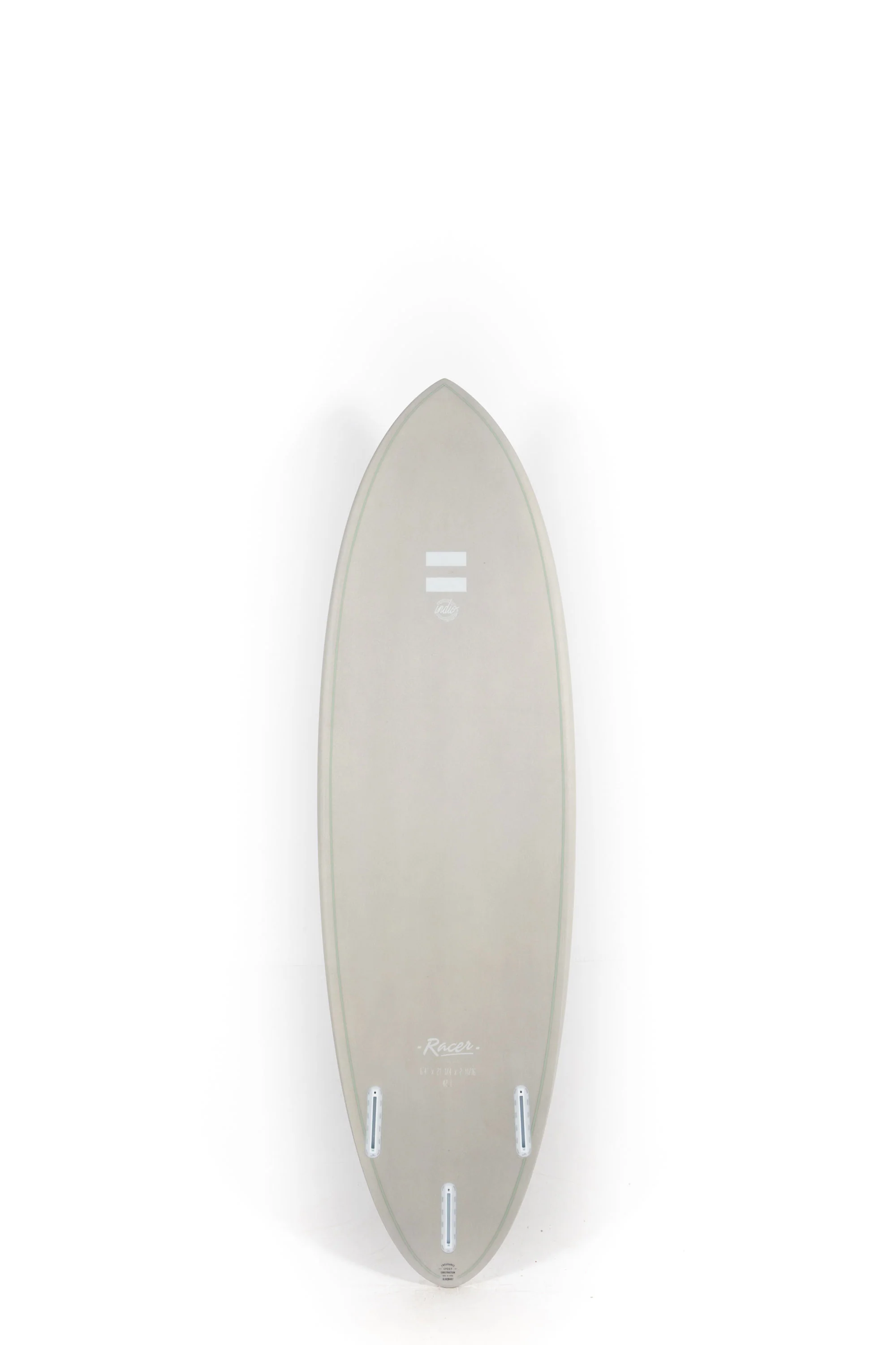 Indio Surfboards - RACER Grey - 6'4" x 21 1/4 x 2 11/16 - 42L - Image 2