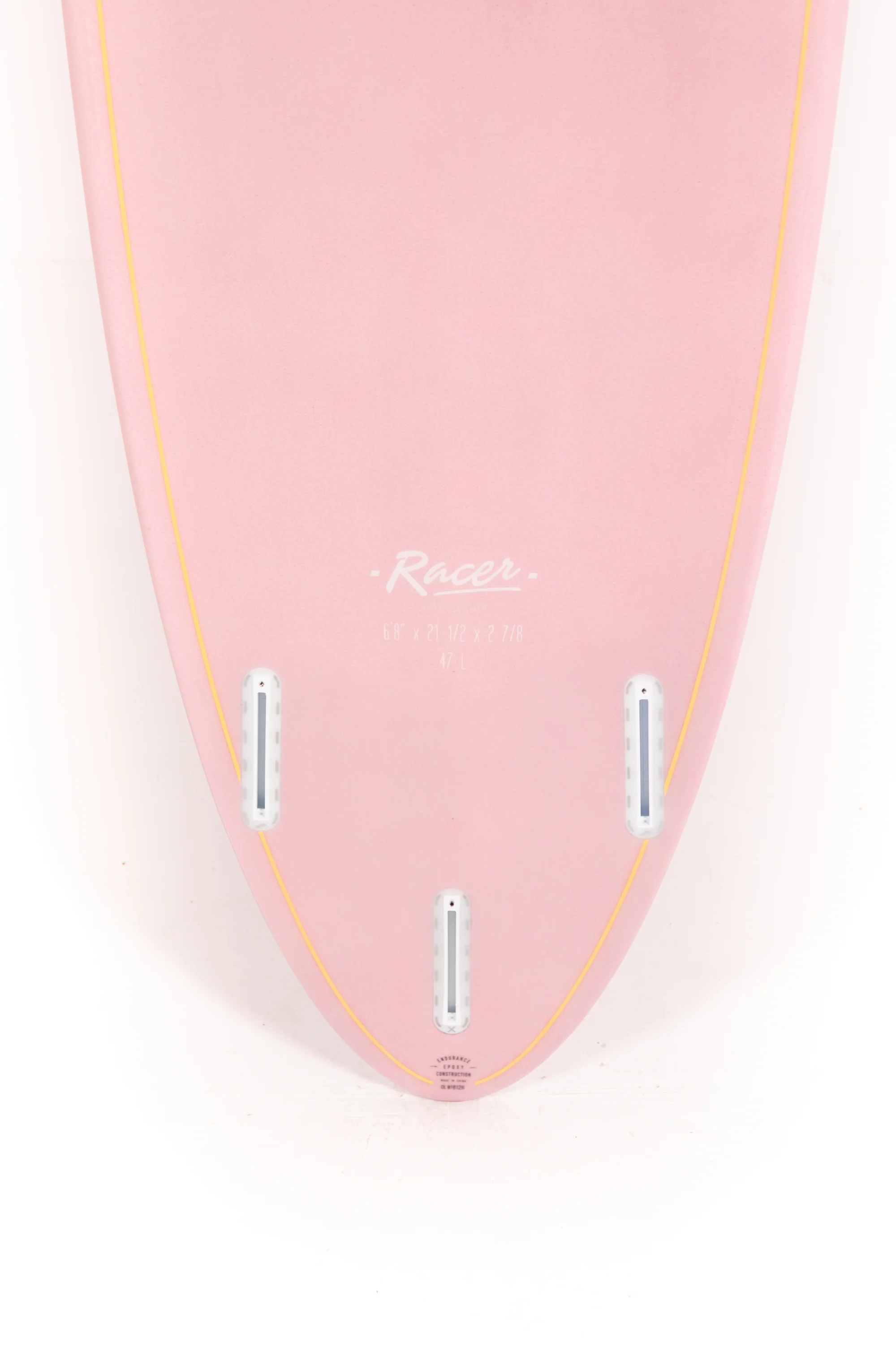 Indio Surfboards - RACER Pink - 6'8" x 21 1/2 x 2 7/8 - 47L - Image 8