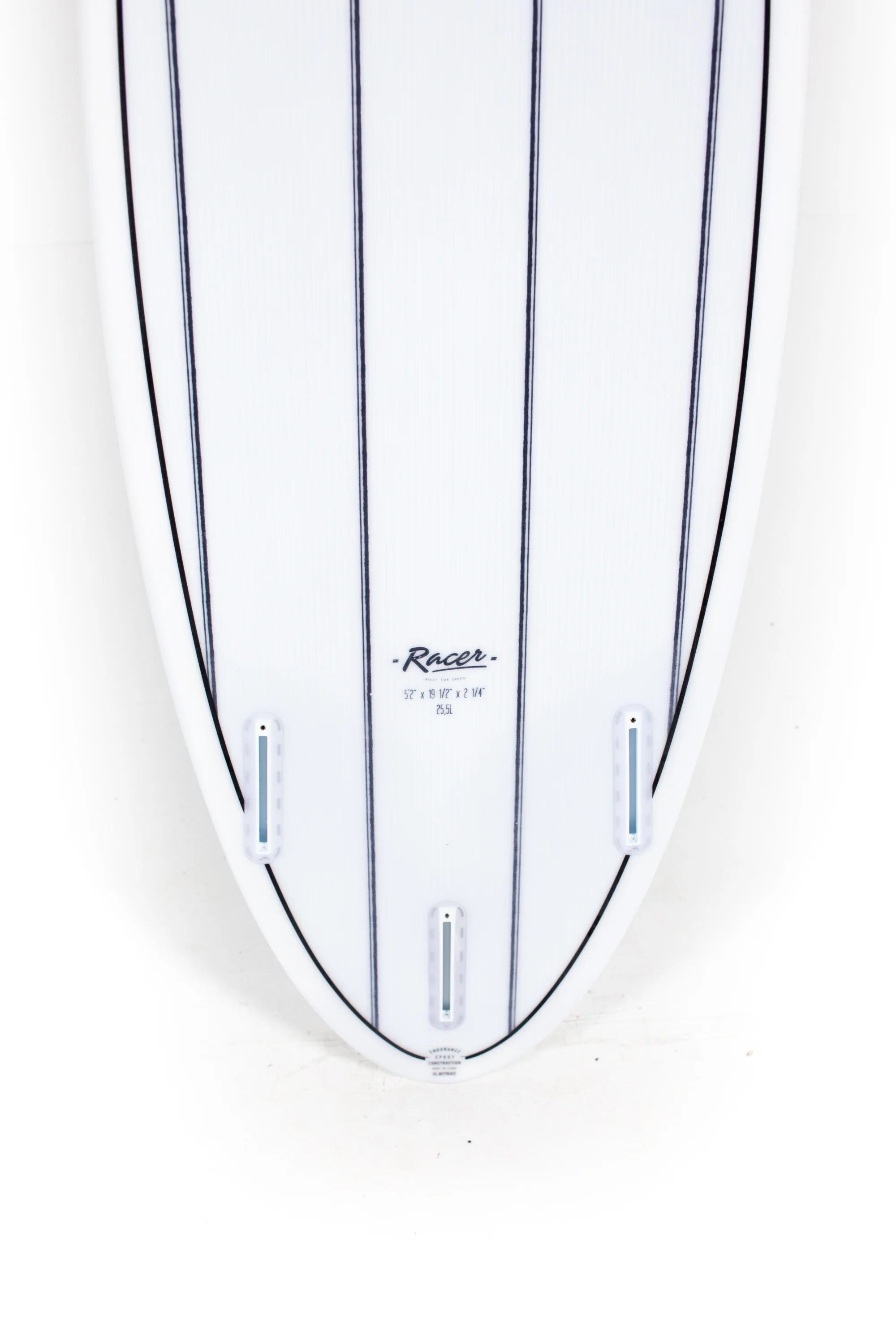 Indio Surfboards - RACER Stripes - 5'2" x 19 1/2" x 2 1/4 - 25.5L - Image 8