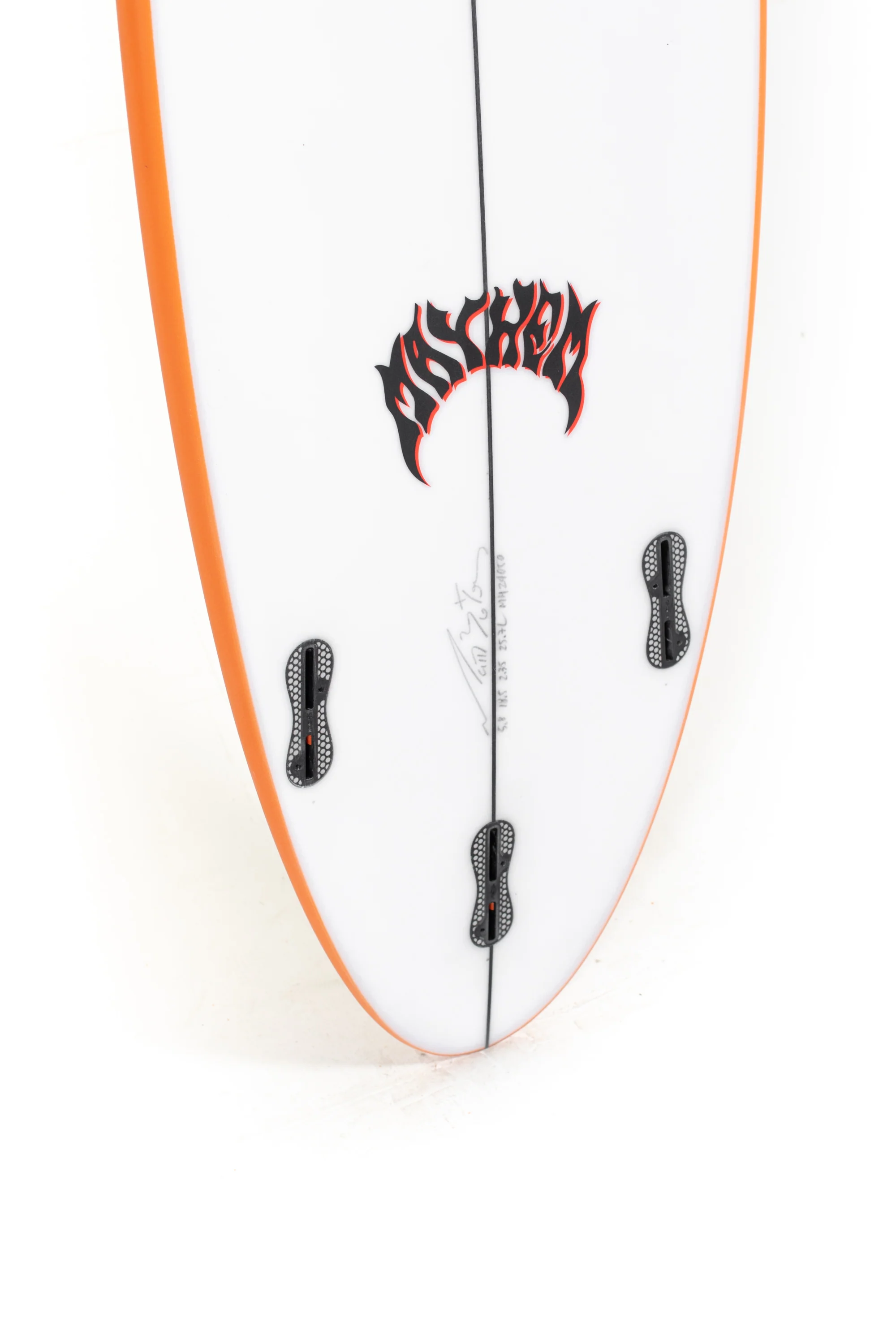 Lost Surfboards - F1 by Matt Biolos - FCS II - ORANGE - PRO - 5'8" x 18.50 x 2.35 - 25.75L - MH24050 - Image 10