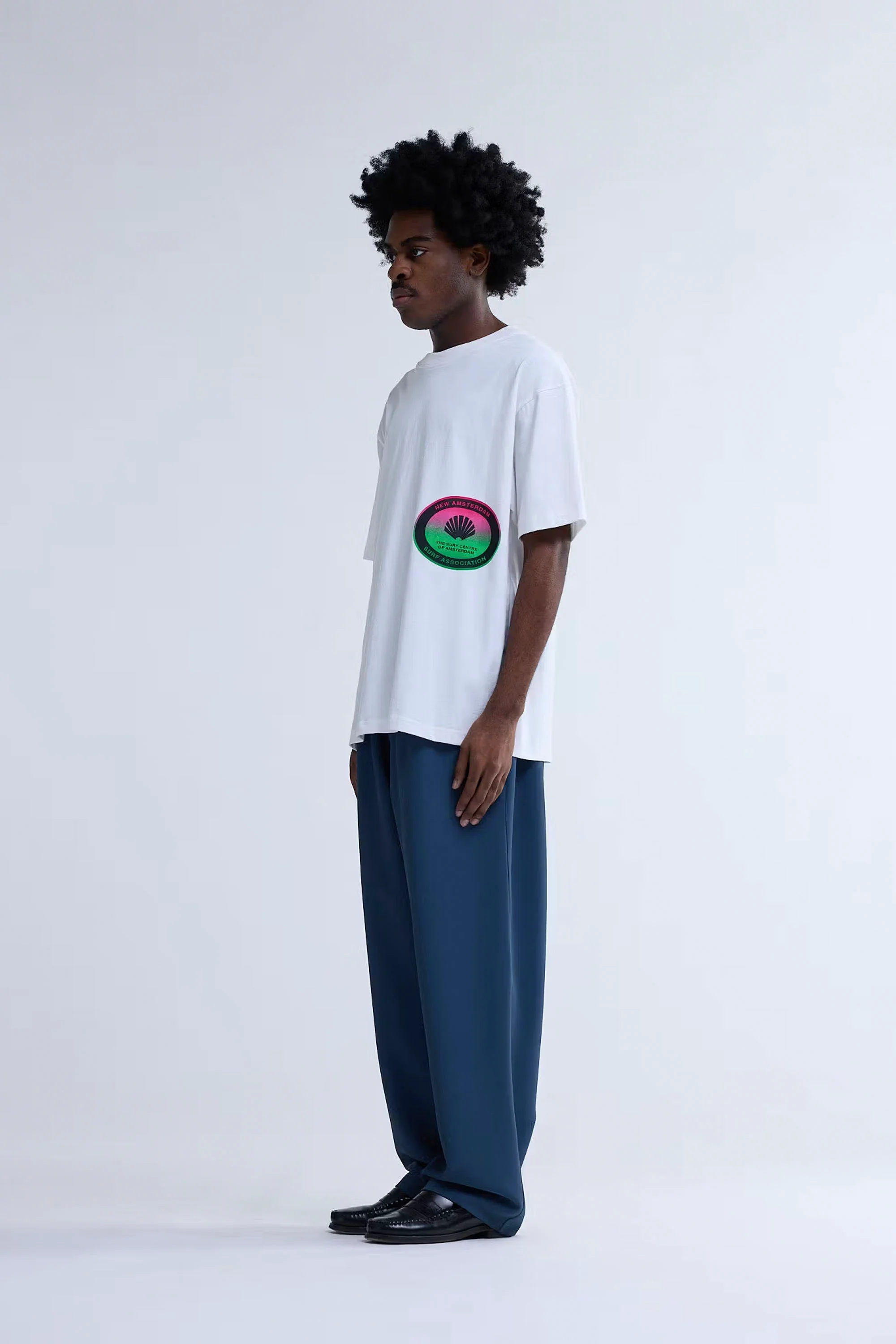 NEW AMSTERDAM SURF ASSOCIATION - SURF CENTRE TEE - WASHED WHITE - Image 3