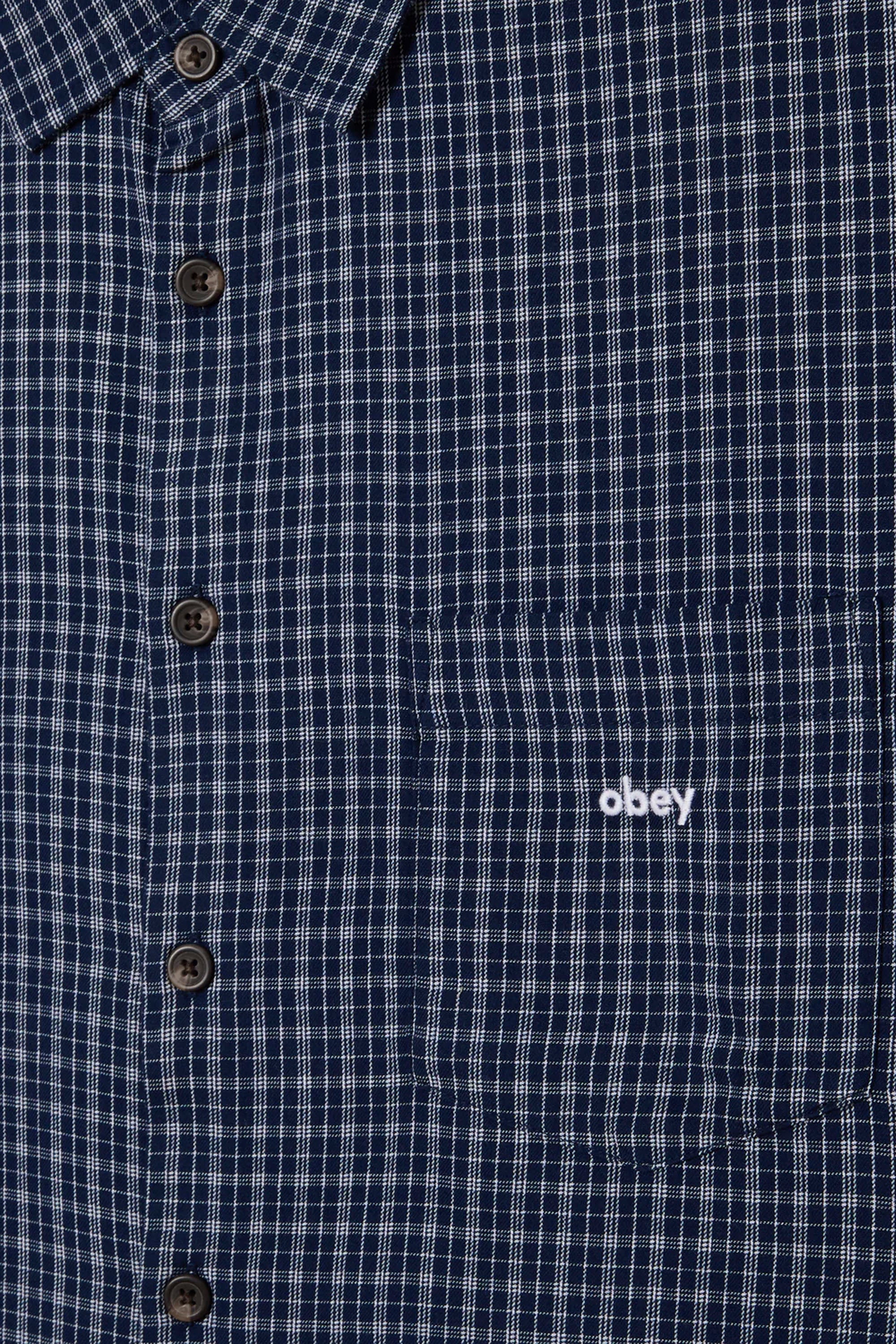 OBEY - BIGWIG IAN WOVEN - ACADEMY NAVY - Image 4