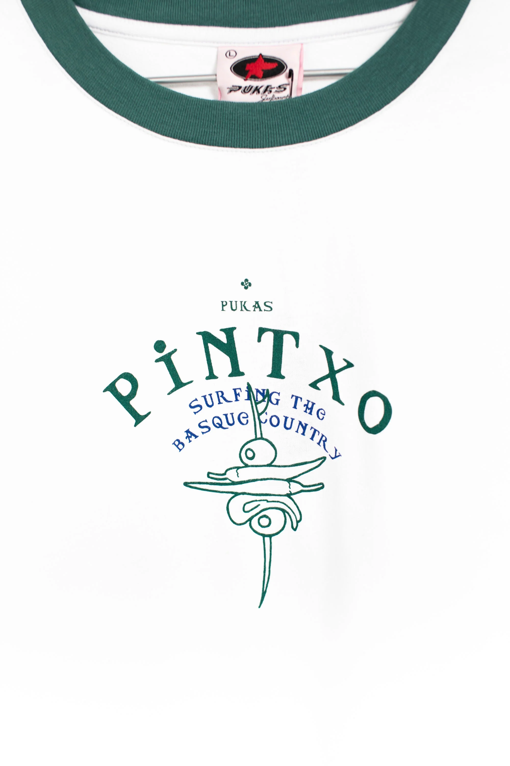 PUKAS SURF SHOP - PINTXO 2 CONTRAST COLLAR TEE - Image 4