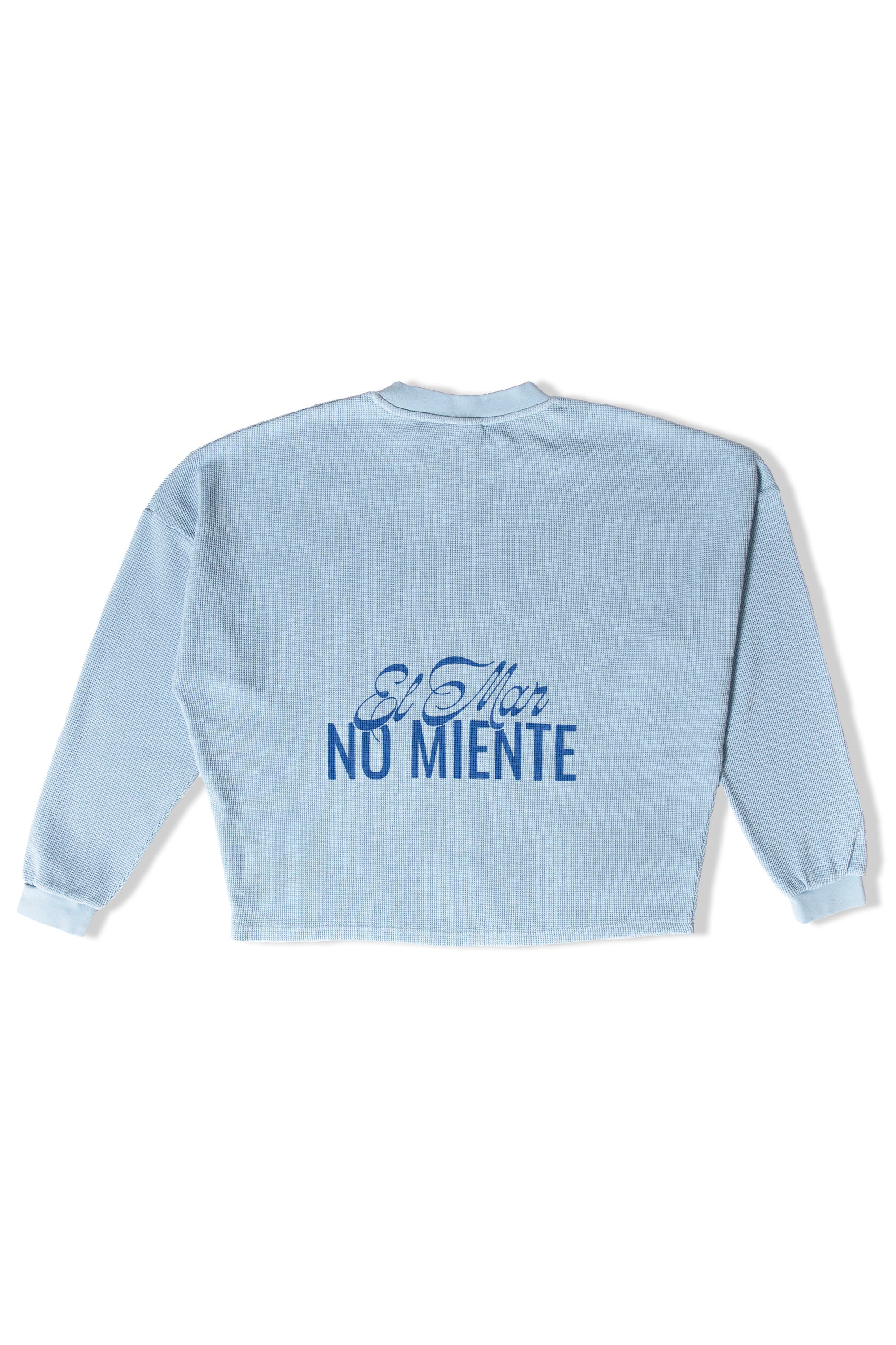 PUKAS SURF SHOP - EL MAR WAFFLE LONG SLEEVE TEE - SKY - Image 6