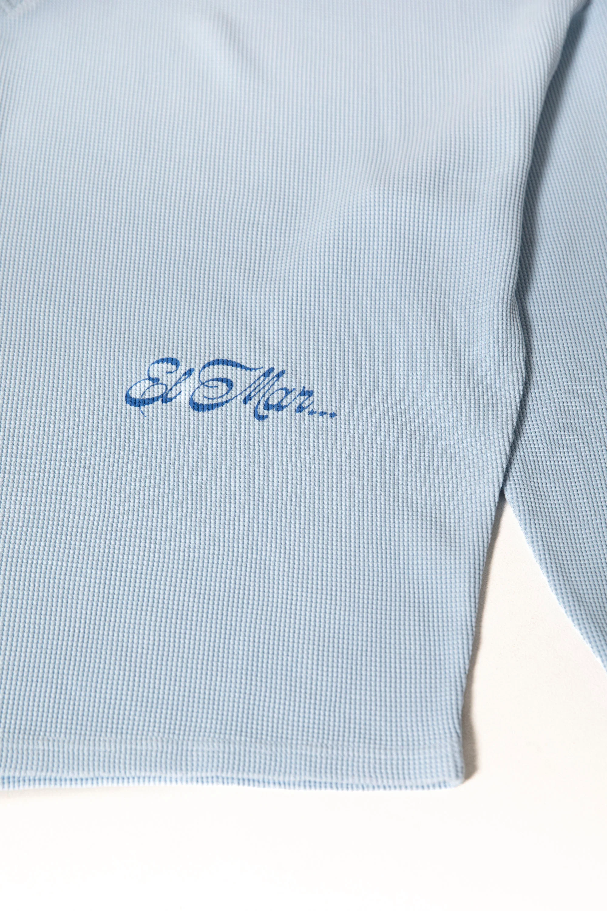 PUKAS SURF SHOP - EL MAR WAFFLE LONG SLEEVE TEE - SKY - Image 8