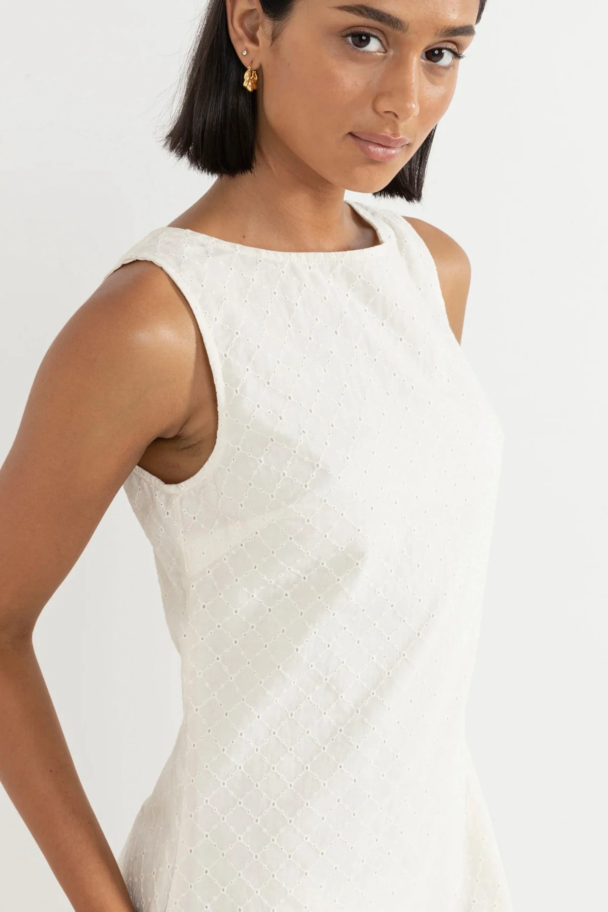 RHYTHM - PORTO EYELET MINI DRESS - Image 3