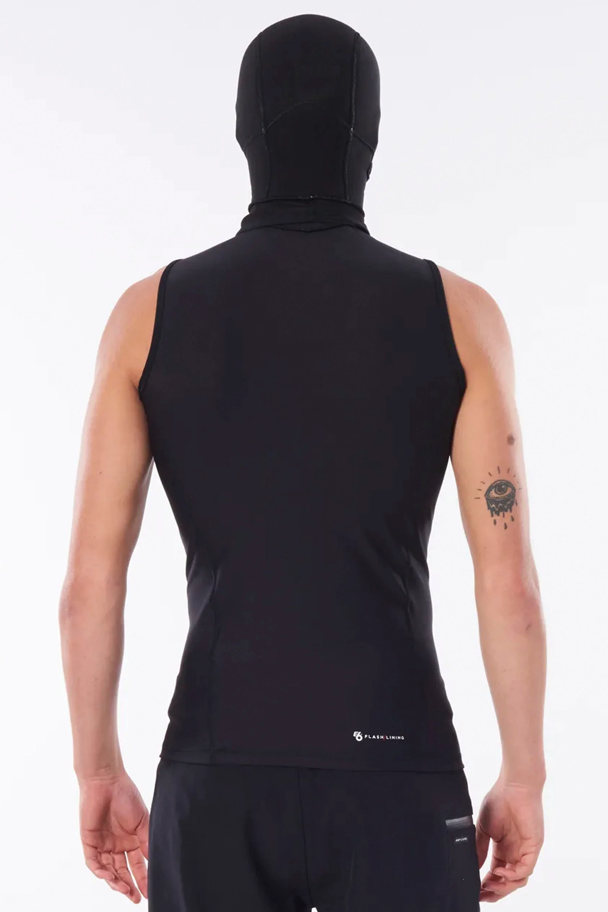 RIP CURL - FLASHBOMB HOOD VEST - 0.5MM - BLACK - UNISEX - Image 3