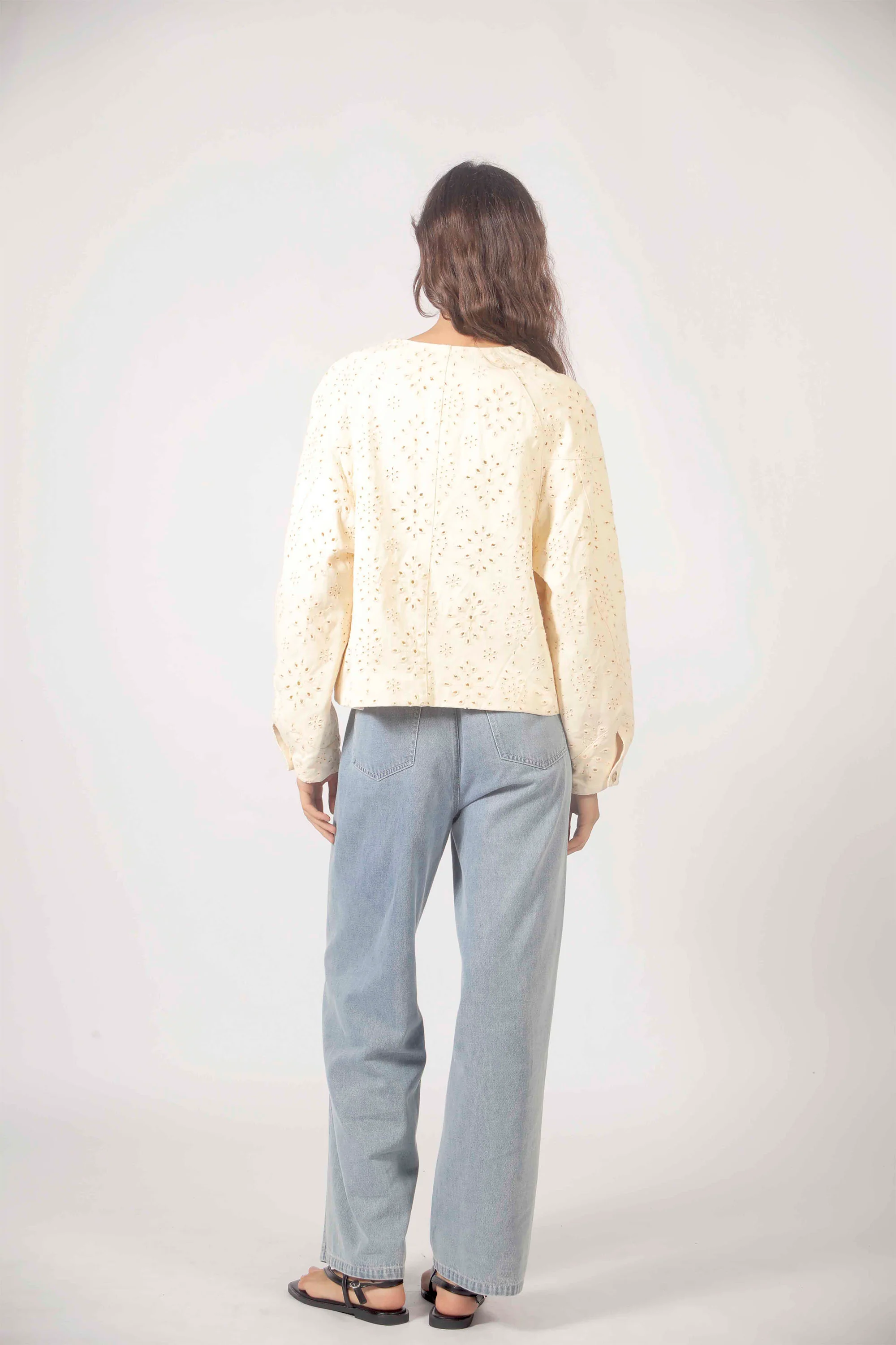 THE KORNER - EMBROIDERED JACKET - CREAM - Image 5