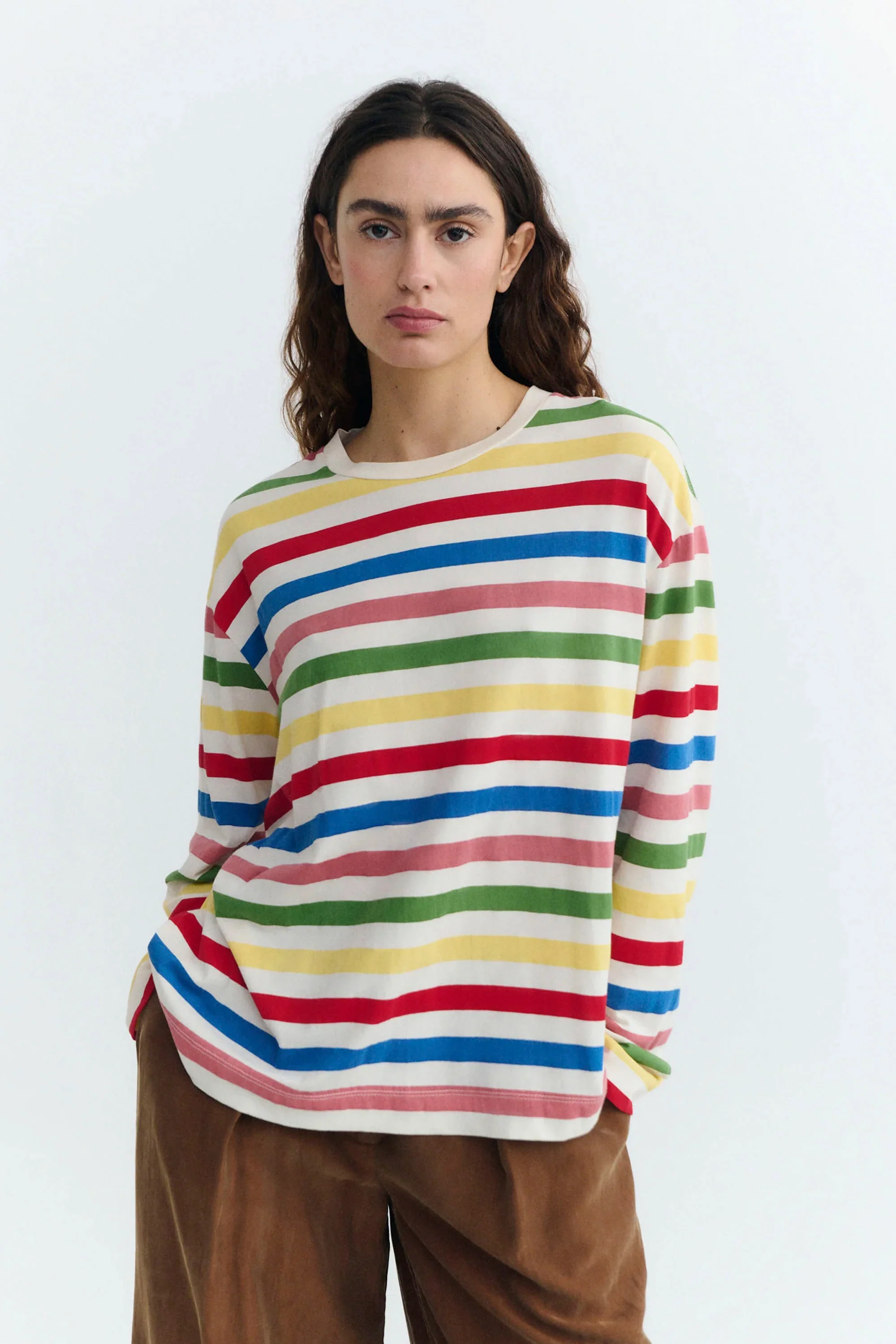 THINKING MU - EMILY TEE - MED STRIPES