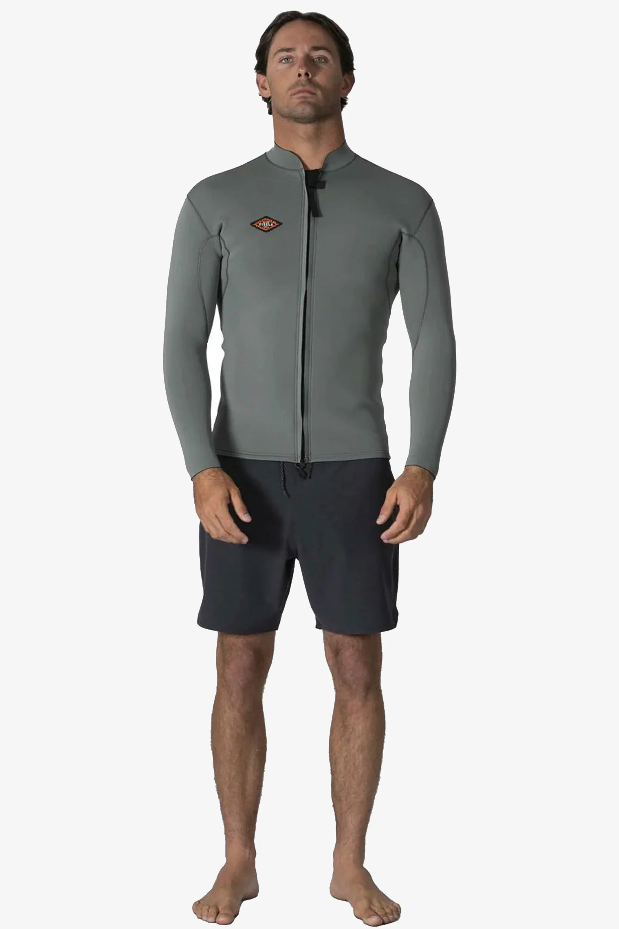 VISSLA - SOLID SETS JACKET - 2MM - Long sleeve - MOSS - MAN