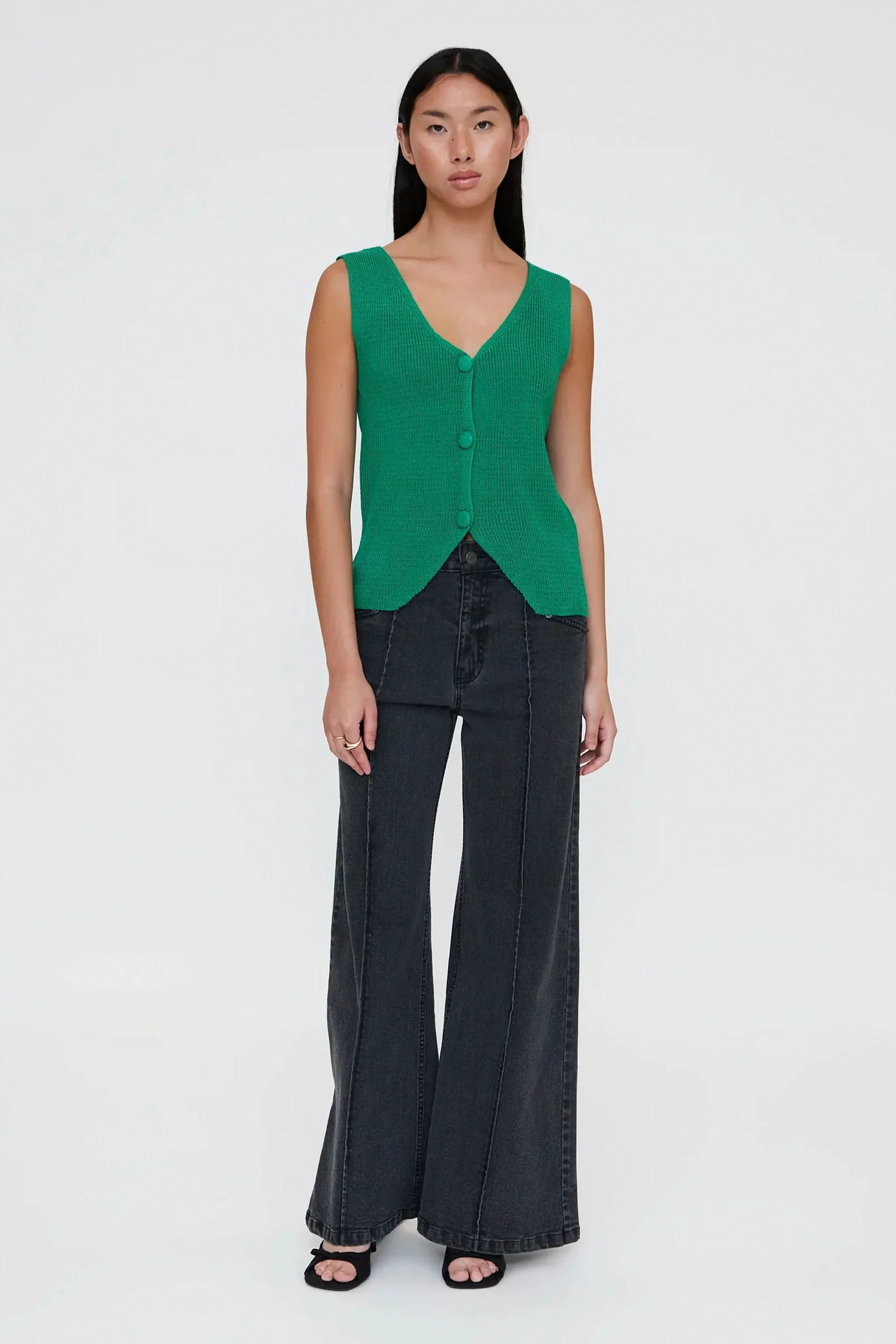 WILD PONY - VEST TOP - GREEN - Image 3