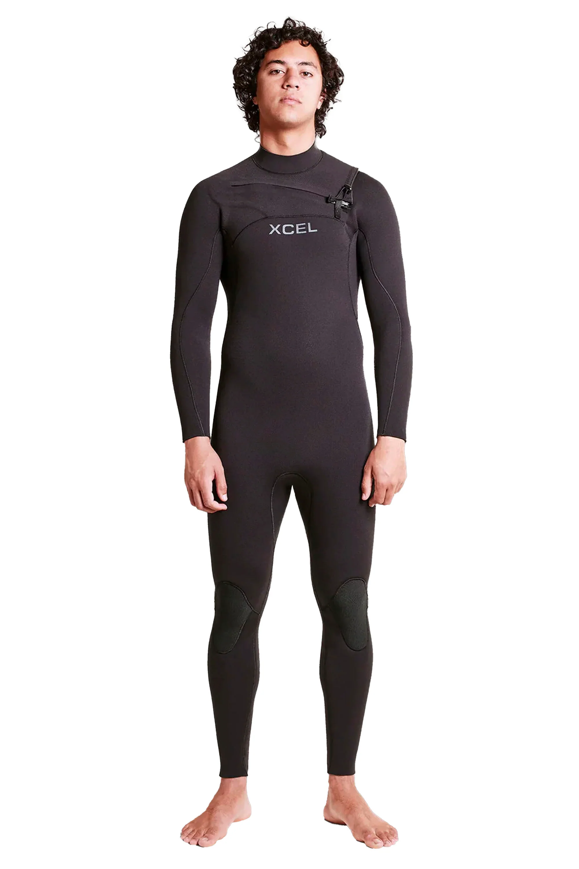 XCEL - COMP+ - 4/3mm - Chest zip - BLACK - MAN